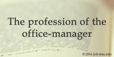 The profession of the office-manager